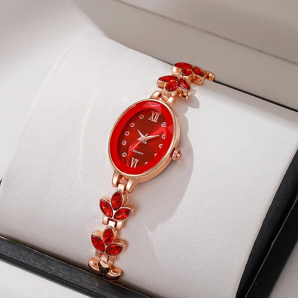 Simple Elegant Small Women Watches Luxury Wrist Watches for Women Fashion Oval Classic Watch Ladies Quartz Watches for Girls Wofashion.xyz