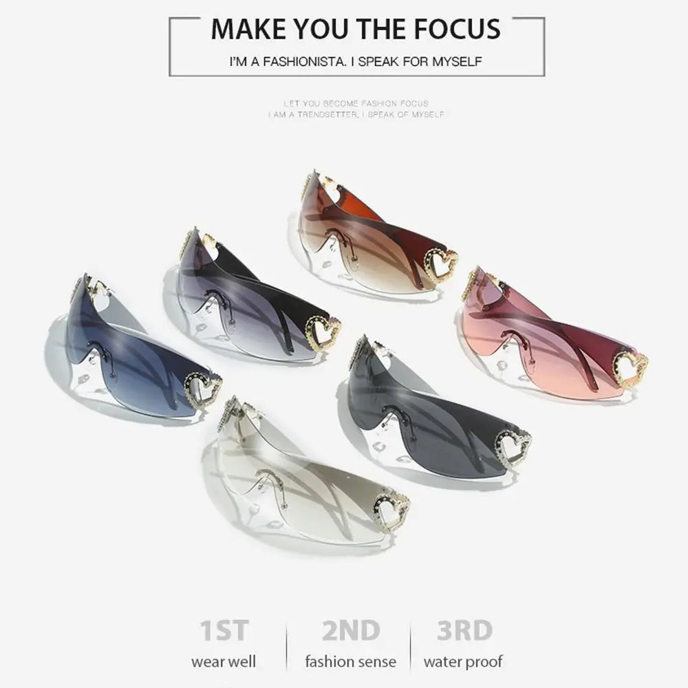 Fashion Designer Sunglasses Women 2023 Luxury Trending y2k Sunglasses Woman Shade Pink glasses Goggle 2000'S lentes de sol mujer