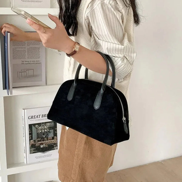 New Bowling Handbag, Retro Handbag for Women, Large Capacity Carrying Pillow Bag Wofashion.xyz