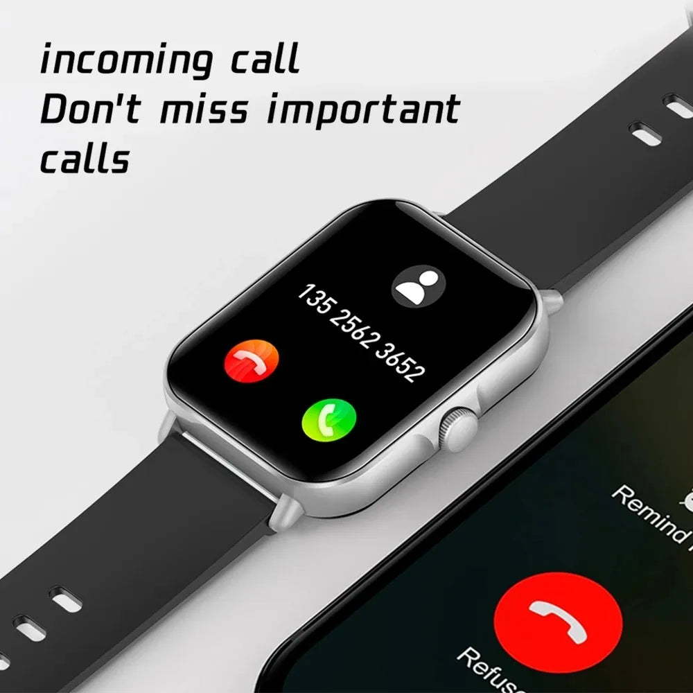 2025 2.01'' Smart Watch Bluetooth Call Play Music Smartwatch Fitness Clock Sport Waterproof Watches for Men Women iPhone Android