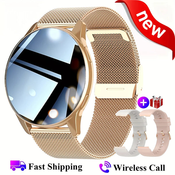 Smartwatch 2025 Round AMOLED Display Bluetooth relojes para hombres Wireless Smart Watches Man Woman NEW For iPhone Android Wofashion.xyz