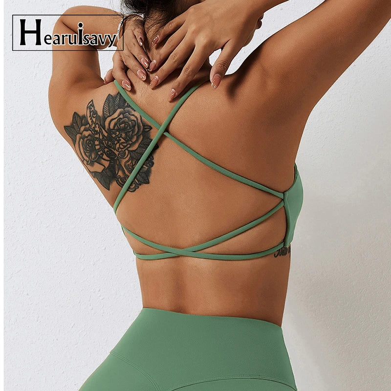 Comfort Sexy Sports Bra Gym Top Women Training Yoga Clothes Stretch Women Sports Underwear Fitness Workout Back Cross Yoga Bra Wofashion.xyz