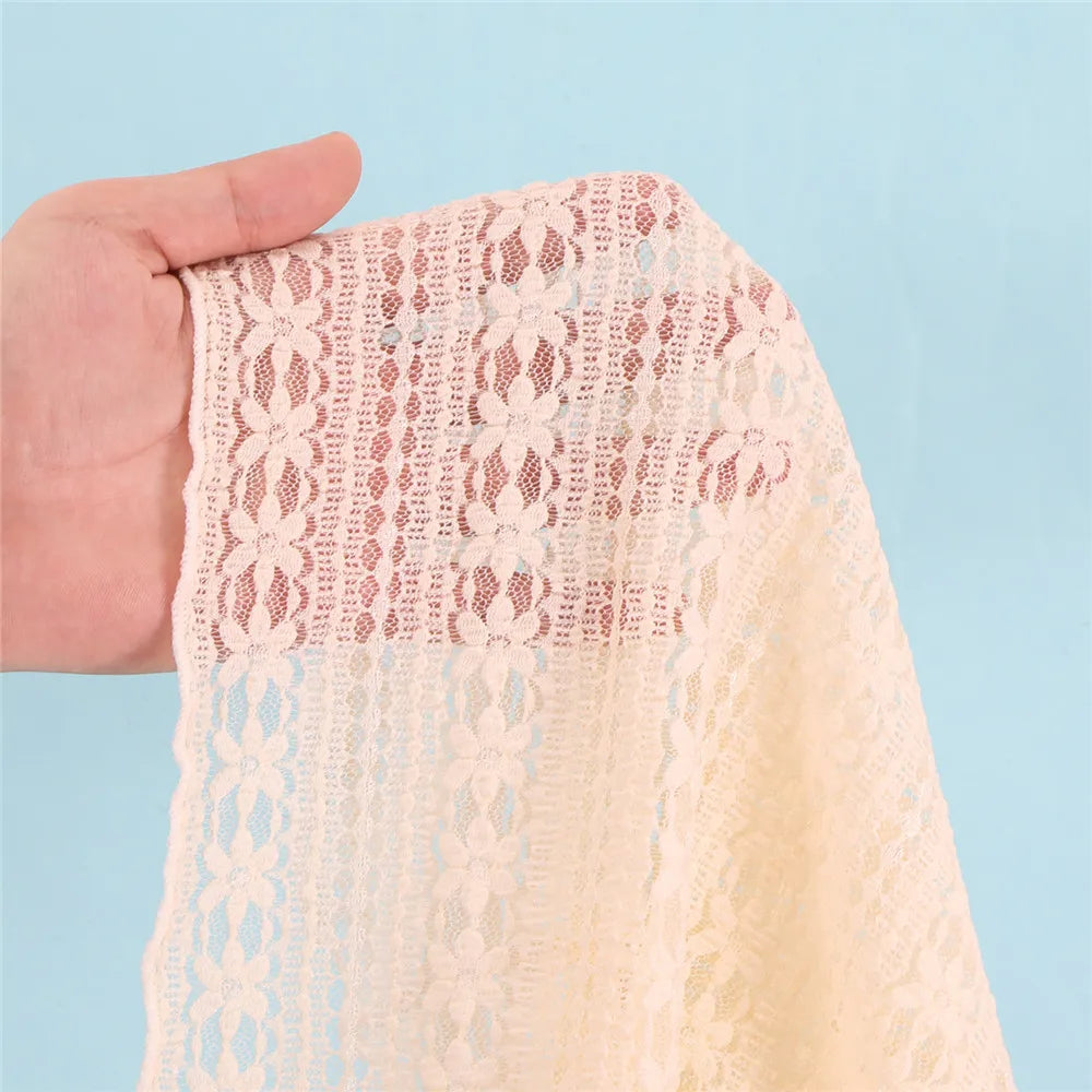 Beige Flower Mesh String Halter Bikinis Sets 4 Piece Sexy Swimsuit Women Long Sleeve Cover Up Swimwear Triangle Bikini Beachwear