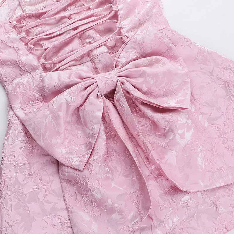 White Jacquard Pleated Evening Party Dress Women Robes Backless Elegant Sexy Dress Bodycon Summer Mini Dress Vestidos