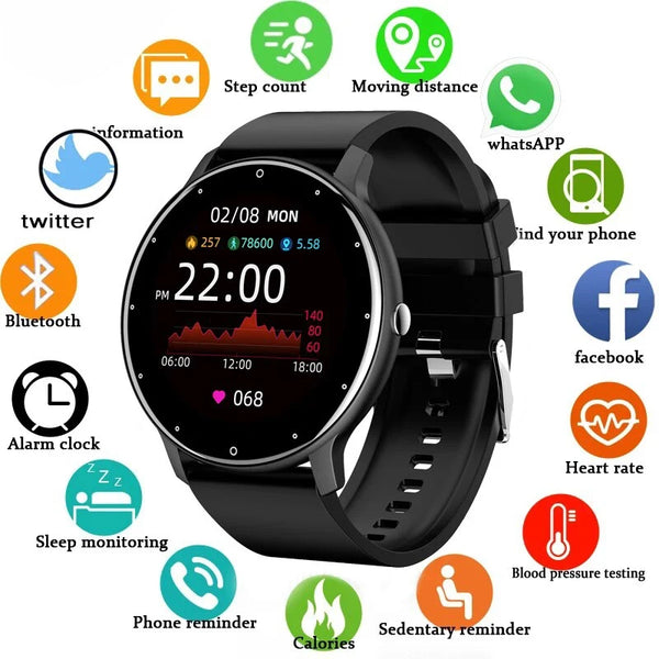 LIGE Smart Watch Women Men Full Touch Screen Bluetooth 5.2 Call Waterproof Watches Sports Fitness Tracker Factory IP67 ZL02 New Wofashion.xyz