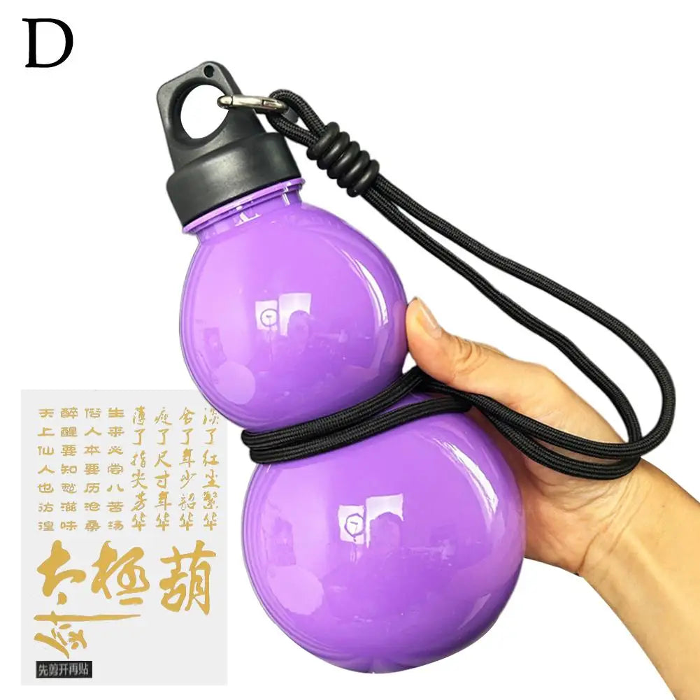 Retro Style Gourd Water Bottle 750ml Large Capacity Fitness Bottle Outdoor Hydration Gourd Bottle Traditional Water Cup Design