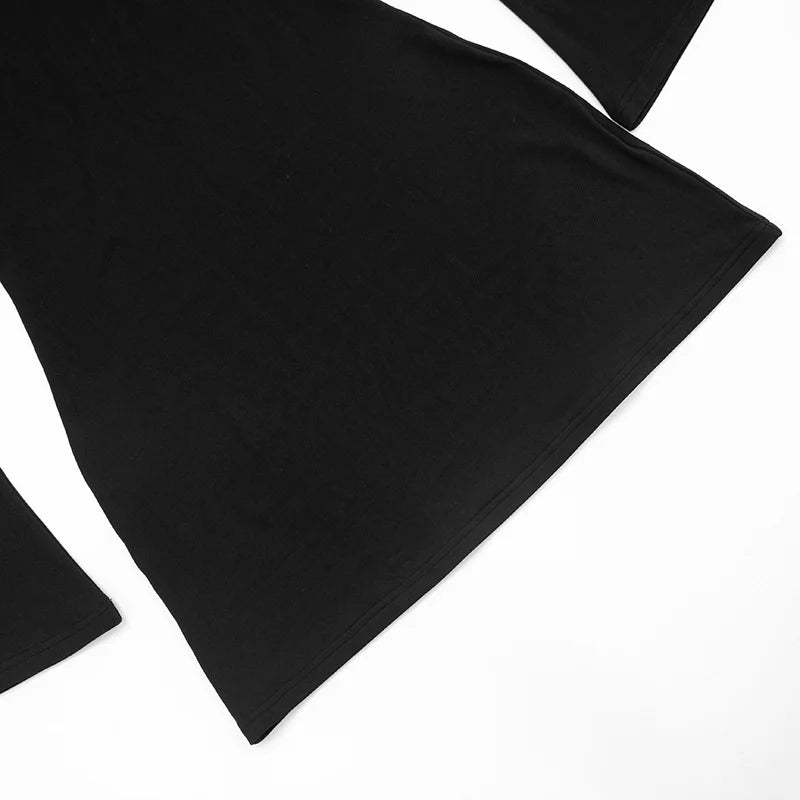 Mozision Inclined Shoulder Long Sleeve Sexy Mini Dress Women Fashion Hollow Out One Shoulder Backless Club Party Dress Female