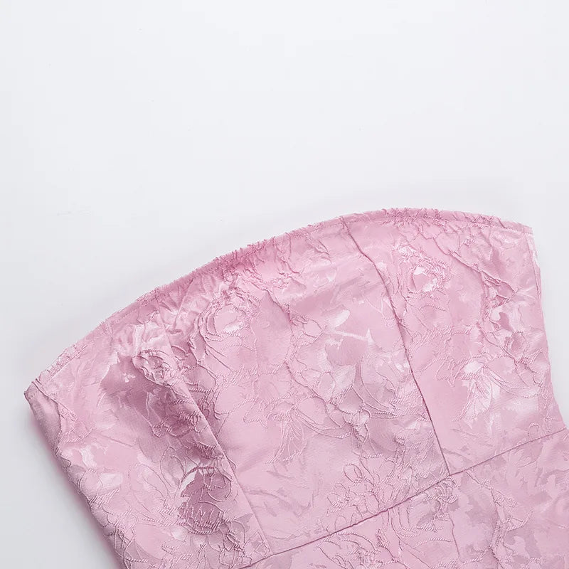 White Jacquard Pleated Evening Party Dress Women Robes Backless Elegant Sexy Dress Bodycon Summer Mini Dress Vestidos