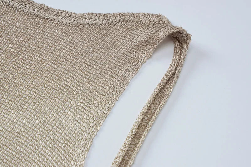 Mozision See Through Backless Sexy Maxi Dress For Women Summer New Sheer Sleeveless Back Split Sexy Long Dress Beachwear