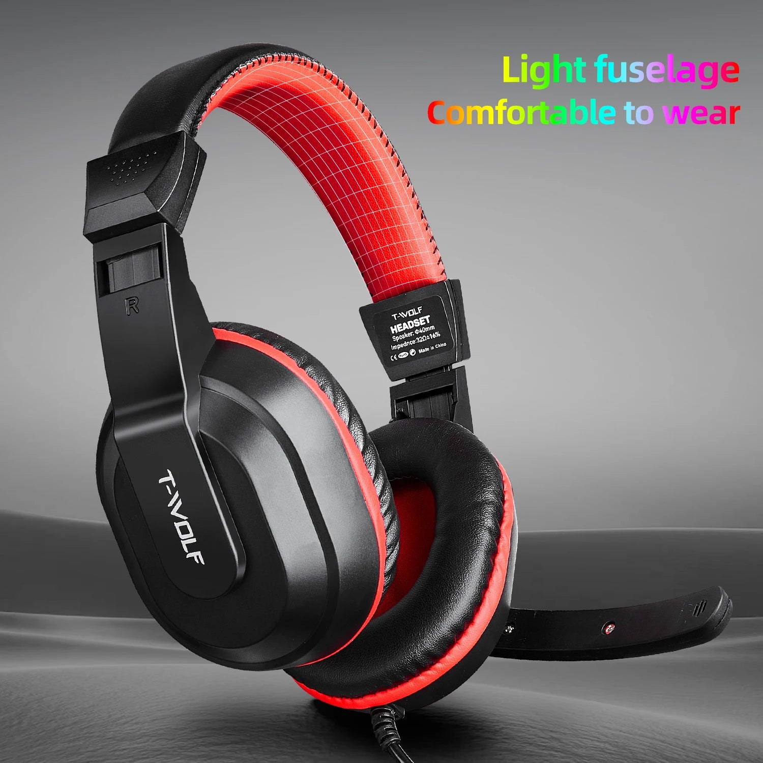 High Quality Headband Wired Headphone Headband With Mic Stereo Noise Headset 6D Sound Gaming Earphone For Pc Laptop Ergonomics