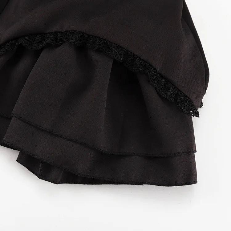 Mozision Sleeveless Ruffled Sexy Mini Dress For Women Robe Spaghetti Strap Backless Lace-up Bodycon Dress Elegant Clubwear