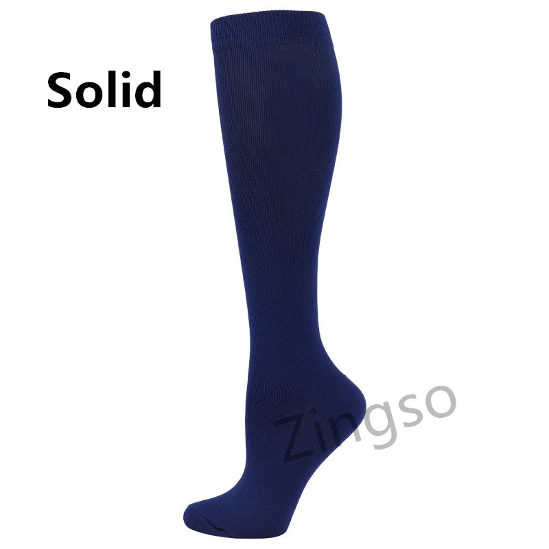 Running Compression Socks Stockings 20-30 mmhg Men Women Sports Socks for Nursing Rugby Marathon Cycling Football Varicose Veins