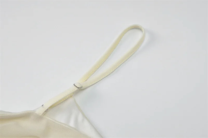 Mozision Sexy Hollow Out Spaghetti Strap Maxi Dress For Women Sleeveless Backless Solid Patchwork Fashion Sexy Club Party Dress