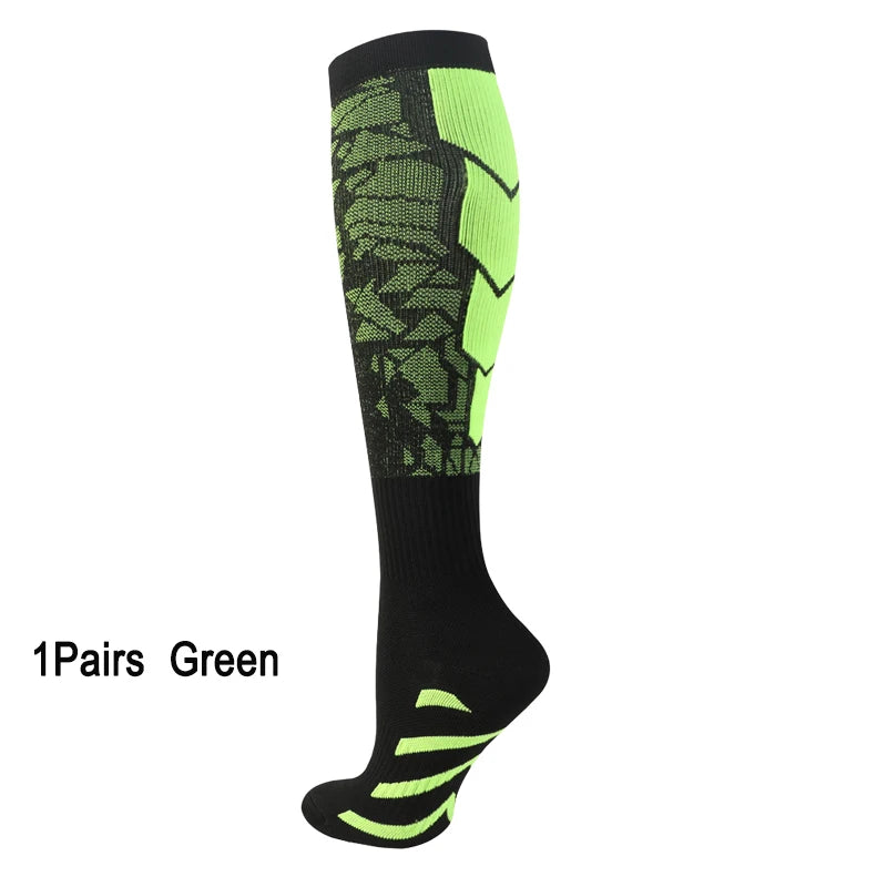 Male Sports Compression Socks for Women and Men - Calf Support Socks for Running Nurses Flight Pregnancy Circulation Athletic