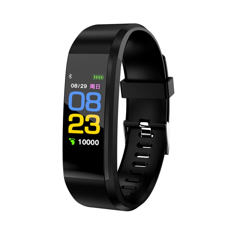 115 Plus Smart Watch Sport Watches Health Smart Wristband Heart Rate Fitness Pedometer Bracelet Waterproof Men Woman Watch