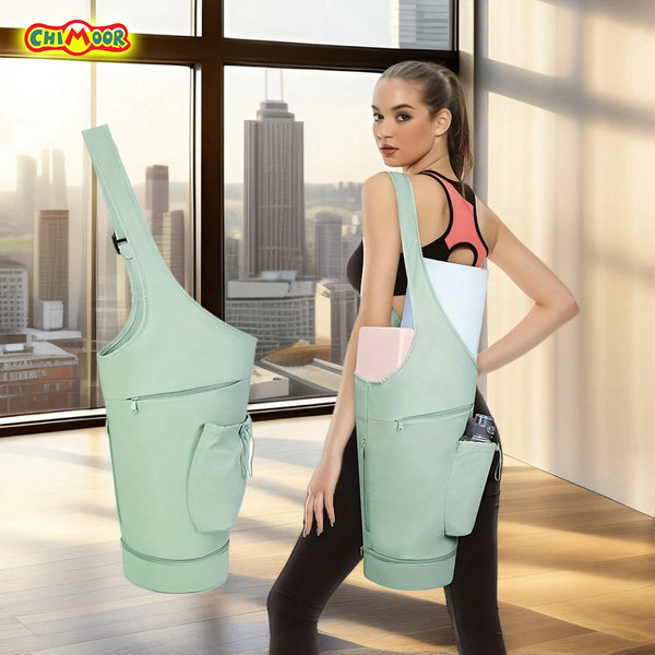 Yoga Mat Bag Сarrier - Multi-Functional Yoga Mat Carrier Bag with Water Bottle Pocket - Versatile Gym Yoga Mat Bags for Women Wofashion.xyz