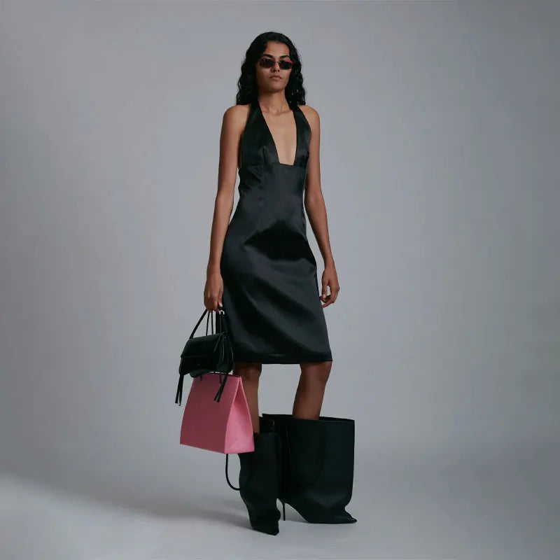 2025 Autumn/Winter New Pointed Boots - Wide Sleeve Mouth Stiletto High Heel Pocket Boots, Fashionable Women's Sexy Banquet Shoes