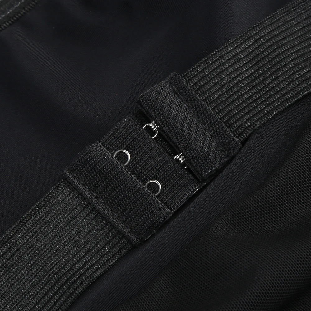 New 2025 Women Celebrity New Sexy Strapless Black Lace Mesh Long Bodycon Dress Elegant Evening Party Club Dress