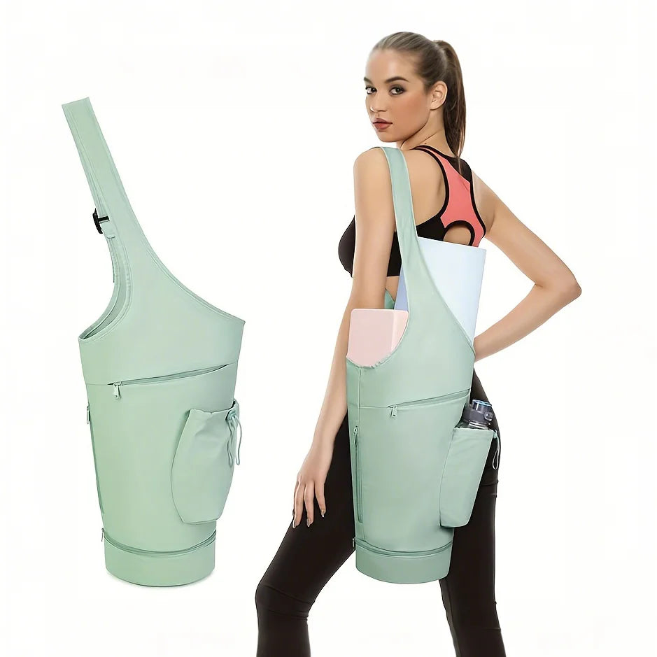 Yoga Mat Bag Сarrier - Multi-Functional Yoga Mat Carrier Bag with Water Bottle Pocket - Versatile Gym Yoga Mat Bags for Women