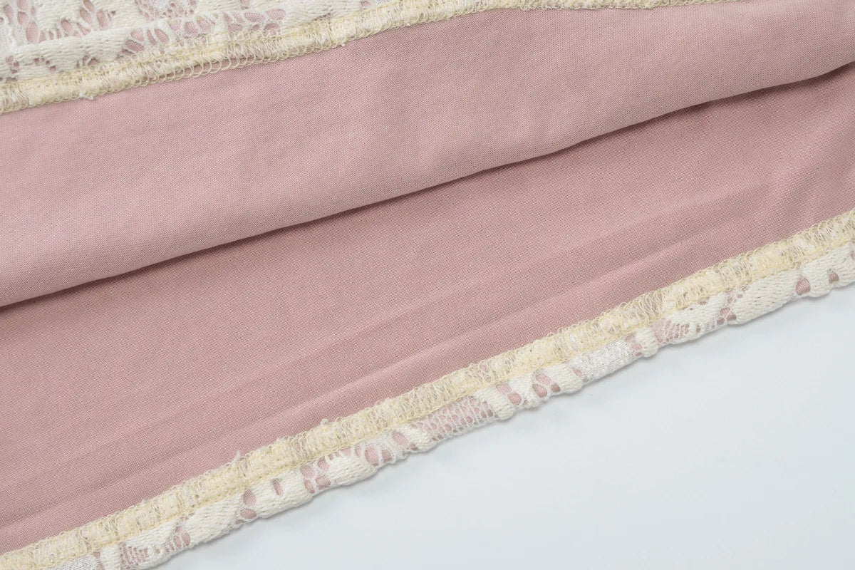 NIDANSSI White Lace Lining Hollow Out Autumn Dress Women 2024 Robes Elegant Evening Party Dress Bodycon Mini Dress Vestidos