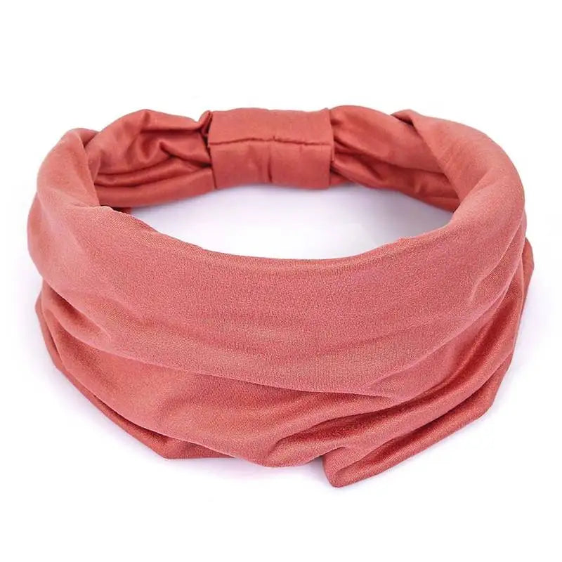 Head Band Women Hair Accessories Solid Wide Headband Bowknot Turbans Wash Face Make-up Hair Band Sports Running Yoga Headbands