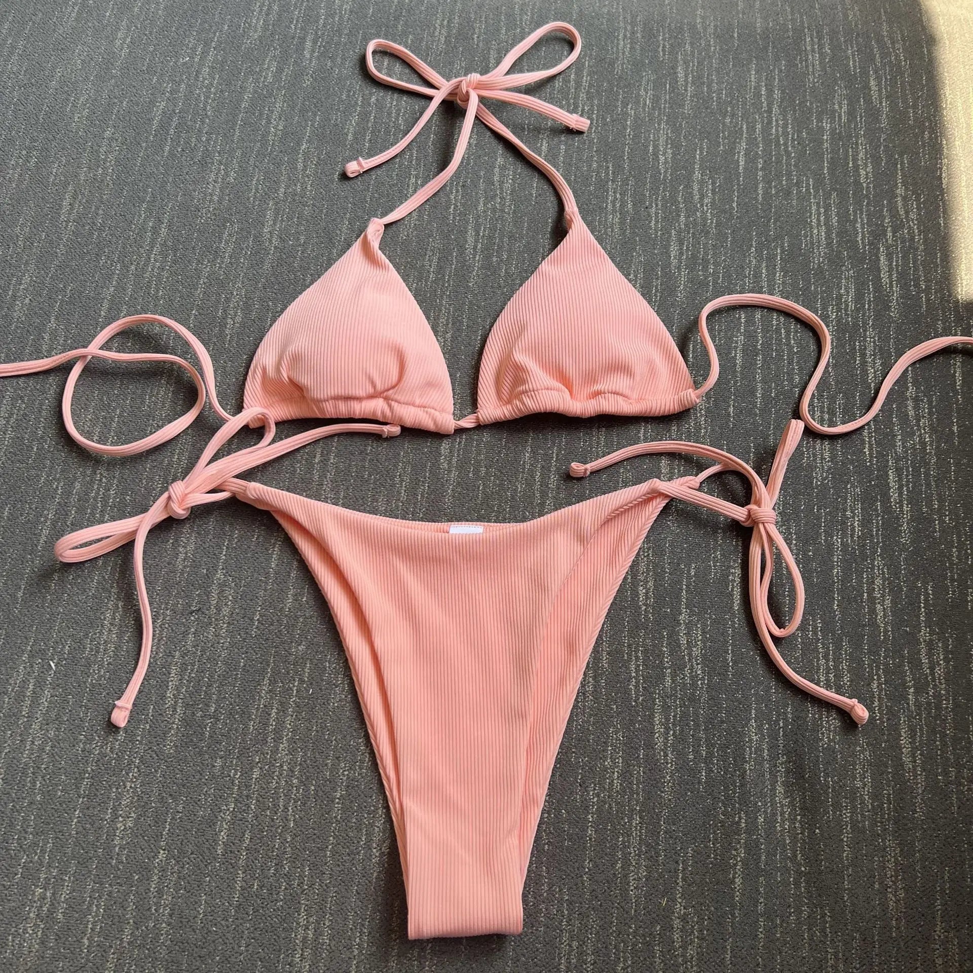 New Sexy Three-point Small Pit Split Swimsuit Bikini
