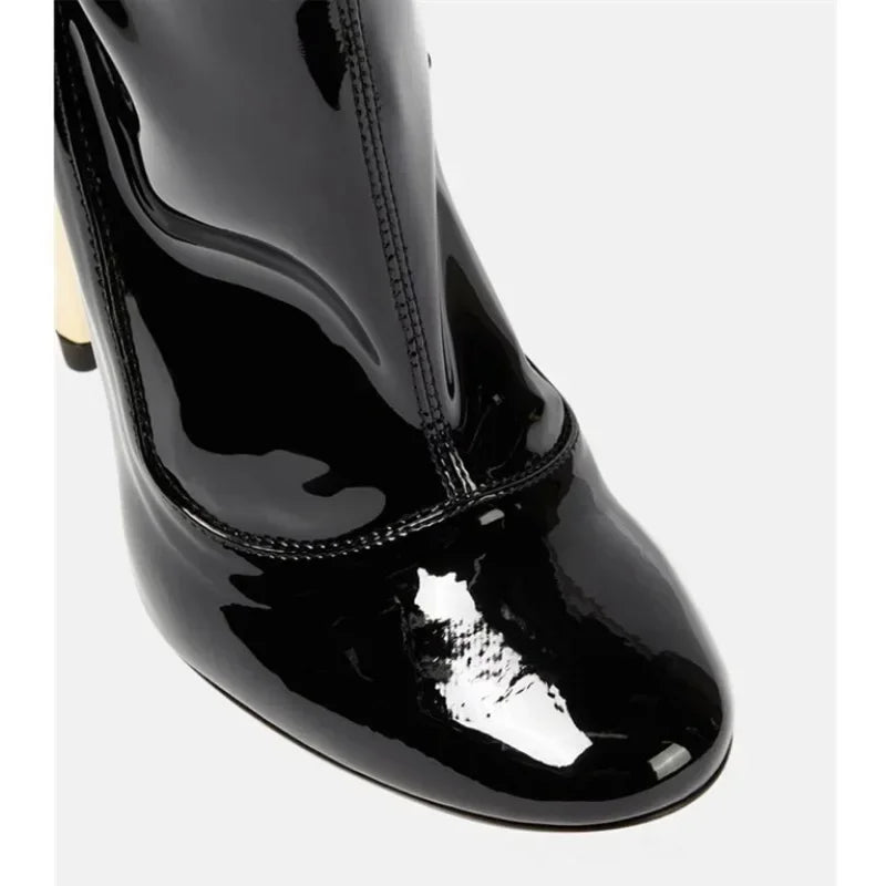 2023 European and American Women's Personalized High Heel Short Boots European and American Sexy Show Boots Banquet Boots