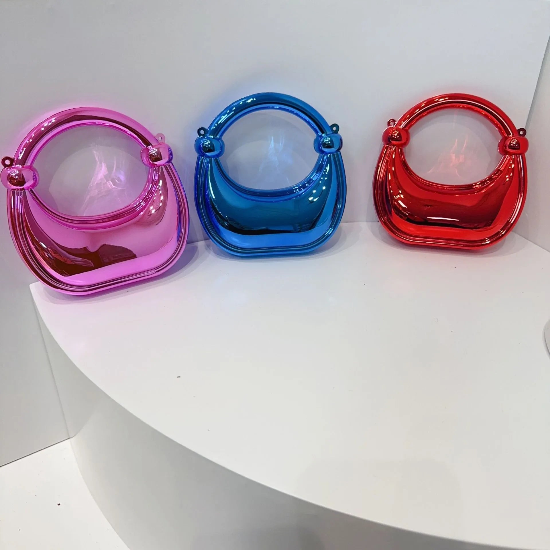 Mini Golden Evening Bag Purses and Handbags Luxury Designer Shoulder Bags Funny Shape Party Wedding Acrylic Knot Clutch Purse