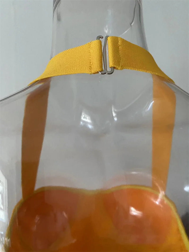 Mozision Backless Bandage Sexy Midi Dress Women Fashion Halter Off-shoulder Sleeveless Backless Bodycon Club Party Long Dress