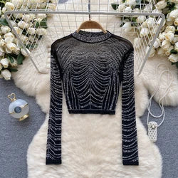 Women's Knitted Midi Dr Pure Color Long Sve Slim Fit High Waist V-Ne Korean Sle Faionable Autumn Winter Dr