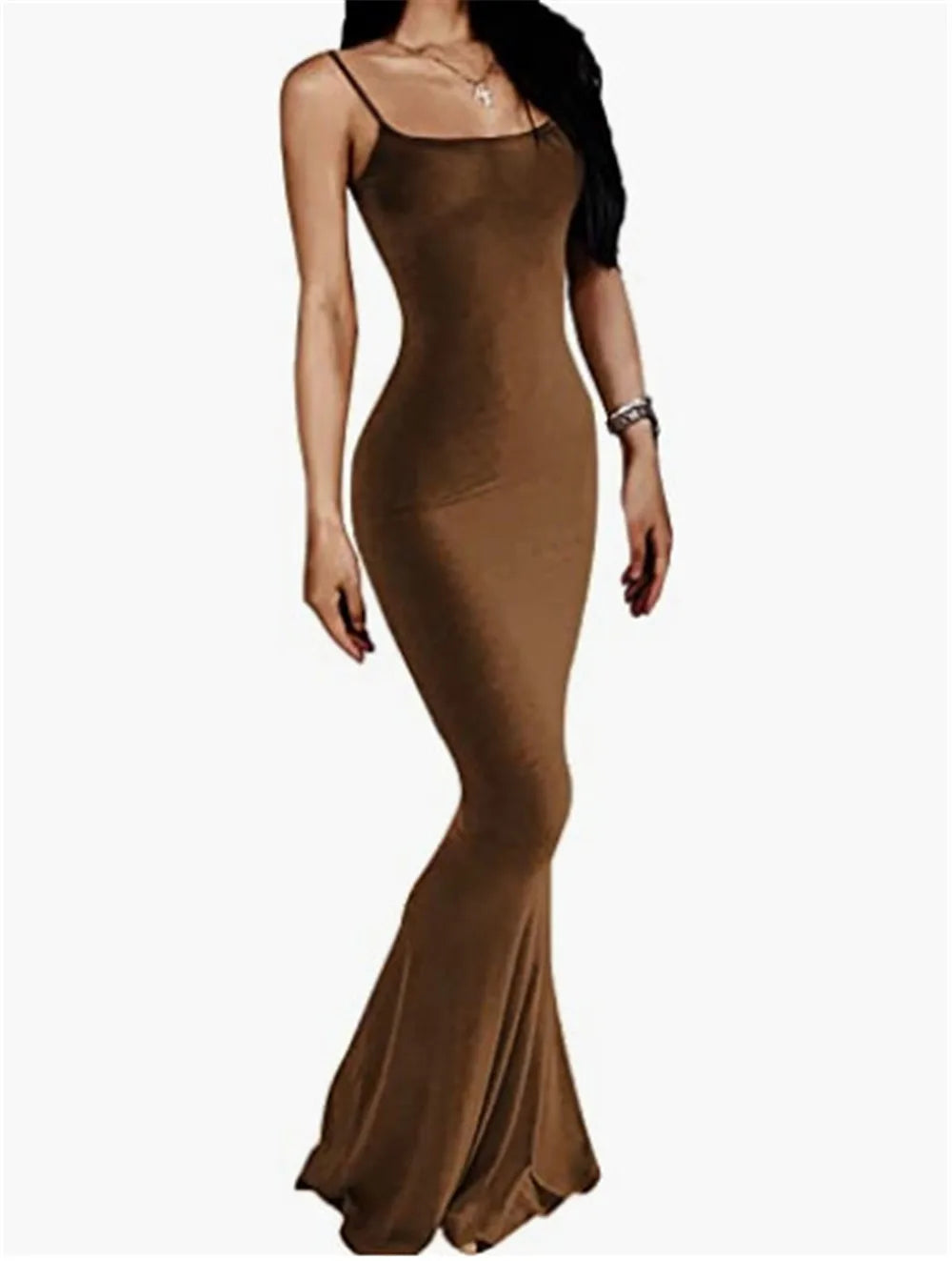 Women's Summer Maxi Dress Casual Lounge Slip Long Y2K Sexy Sleeveless Backless Bodycon  Slim Elegant Prom Party Exotic  Bohemia