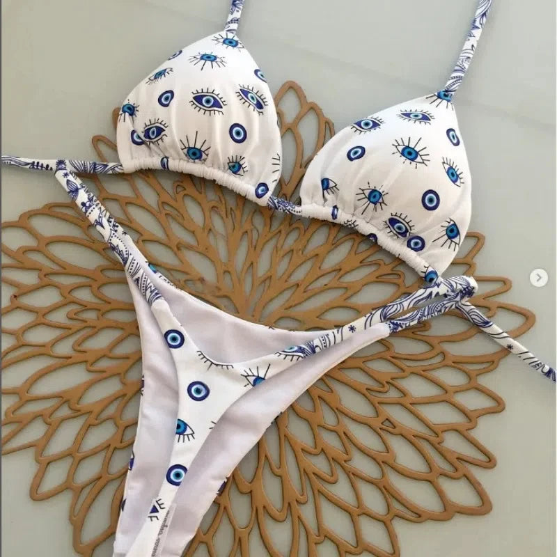 New Style Split Triangle Bikini Sexy Brazil Swimsuit Women's Beach Vacation Wofashion.xyz