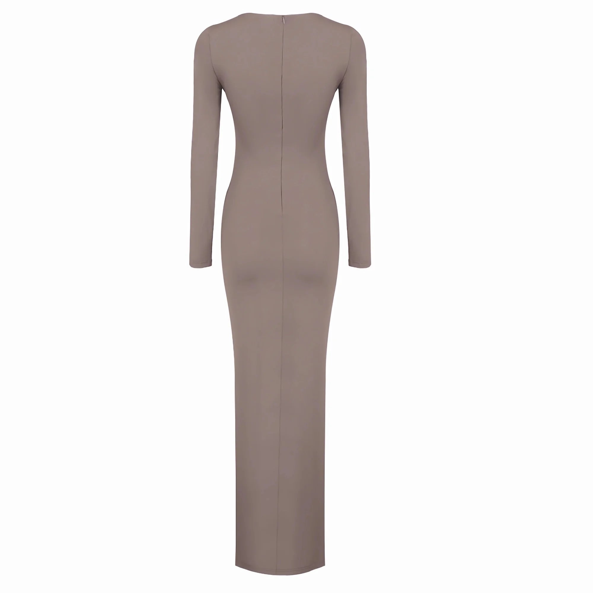 Sexy Elegant Party Dress Women White Long Sleeve Pleated Midi Dress for Evening Dinner Club