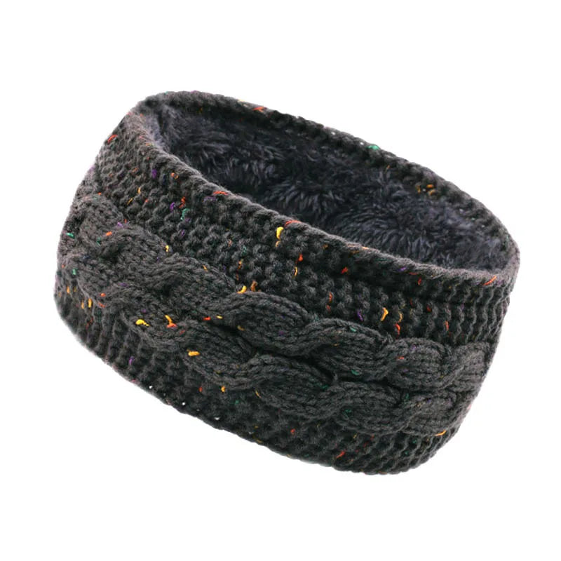 Headbands for Hair Woman Fleece Hair Accessories Winter Autumn Hair Bands Wool Knit Headband Warm Sports Hair Hoop Ear Muffs