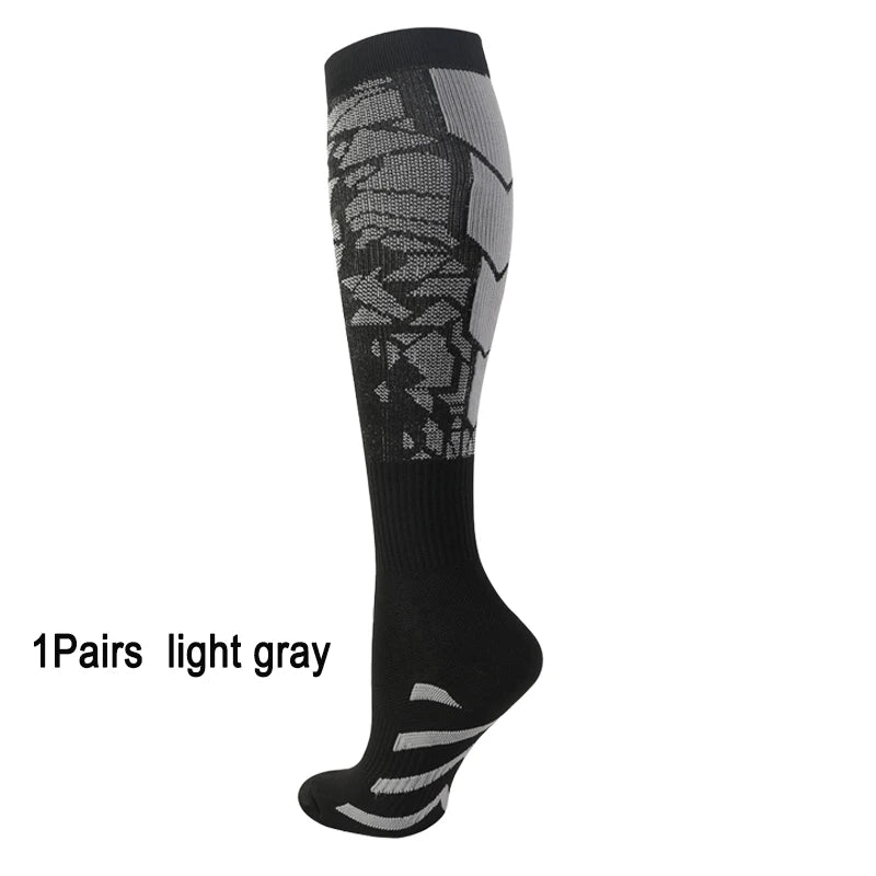Male Sports Compression Socks for Women and Men - Calf Support Socks for Running Nurses Flight Pregnancy Circulation Athletic