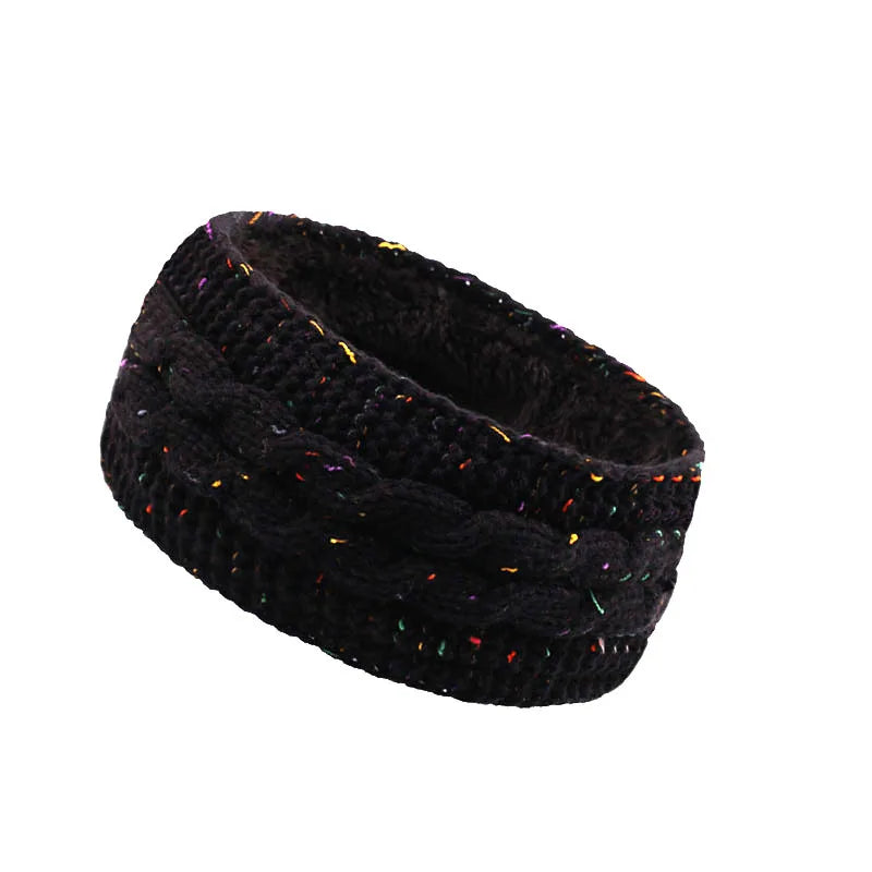Headbands for Hair Woman Fleece Hair Accessories Winter Autumn Hair Bands Wool Knit Headband Warm Sports Hair Hoop Ear Muffs