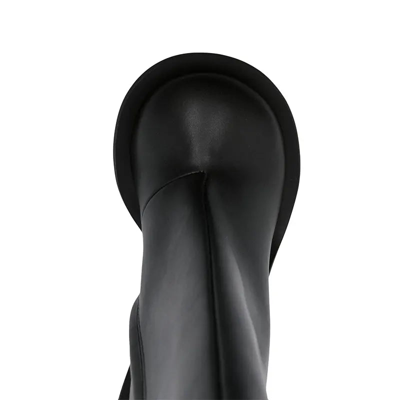 2024 New Women's Genuine Leather Mid Top Boots Fashion Round Toe High Heel Ankle Shoes with Zipper Stylish Comfortable Footwear