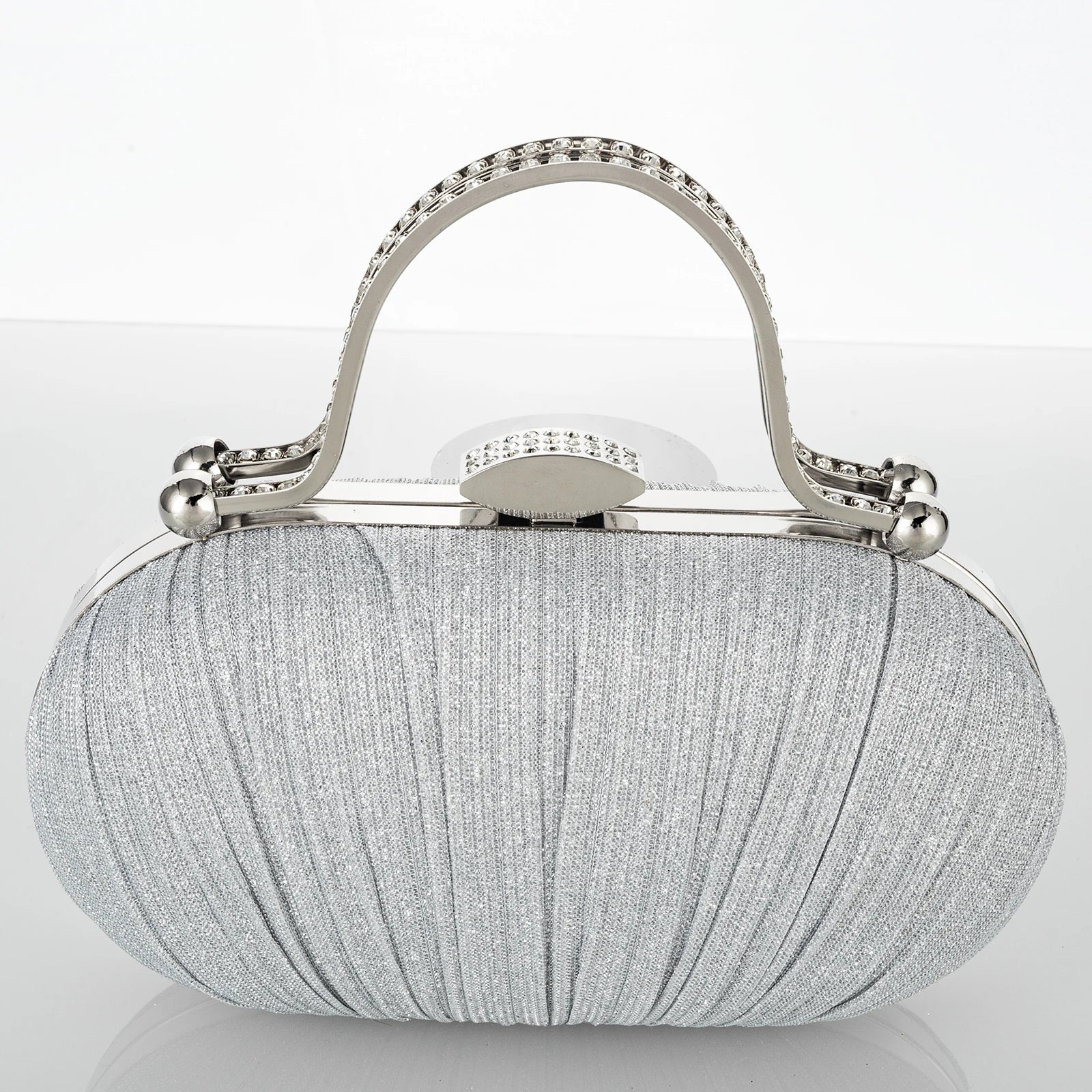 Fashion Diamond Top Handle Women Evening Handbag Clutch Bags Glitter Sequins Rhinestone Female Daily Purse for Wedding Prom