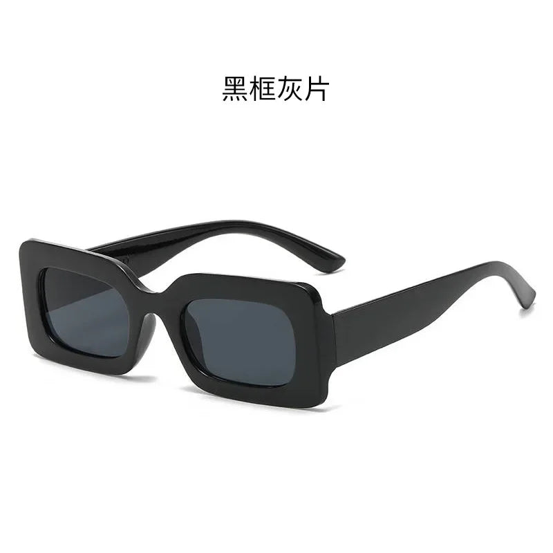 Sunglasses Woman 2025 Fashion Vintage Rectangle Frame Purple Pink Square Sun Glasses Man Lady Eyewear UV400 очки солнцезащитные