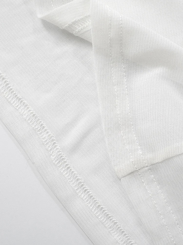 Mozision See Through Spaghetti Strap Sexy Maxi Dress For Women Gown Summer New Metal Buckle Sleeveless Backless Beach Long Dress