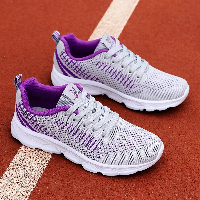 Fashion Womens Running Sneakers High Quality Comfortable Lightweight Casual Shoe Non Slip Breathable Mesh Sports Shoes for Woman Wofashion.xyz