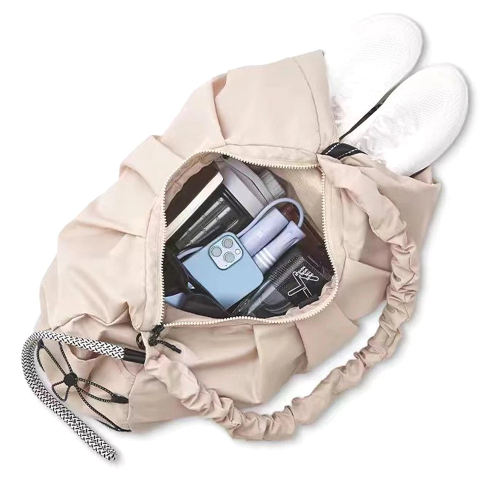 1pcs  Gym Bag for Women-Yoga Mat Bag,Women Gifts Travel Duffle Bag with Shoe Compartment Waterproof Foldable Bags for Plane