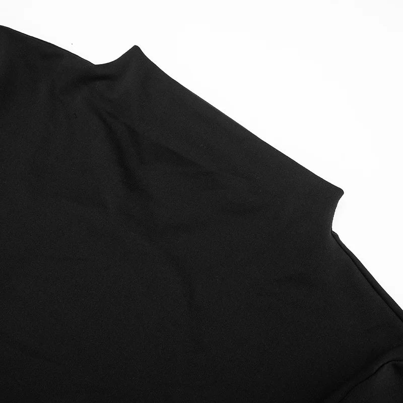 Mozision Lace See Through Long Sleeve Sexy Maxi Dress Women Black Patchwork Hollow Out High Waist Bodycon Club Party Long Dress