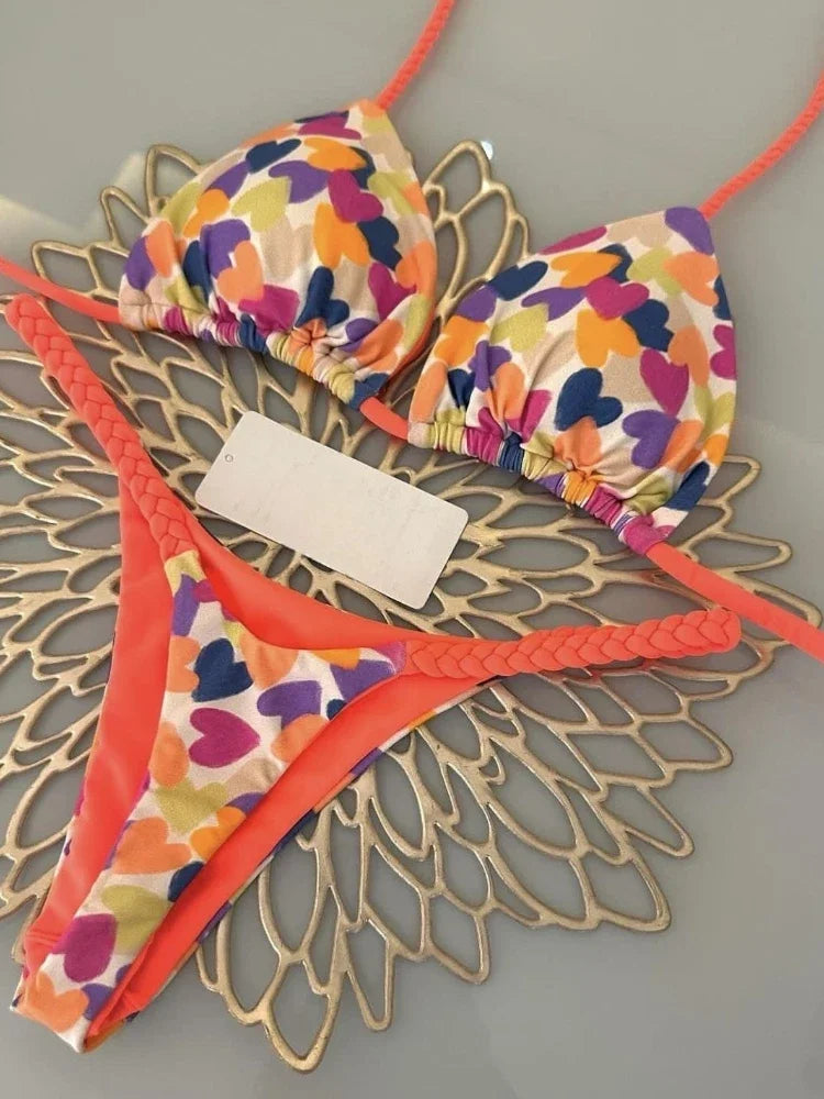 2024 sexy women bikini, brazilian triangle bikini, push-up swimsuit, beach bikini Wofashion.xyz