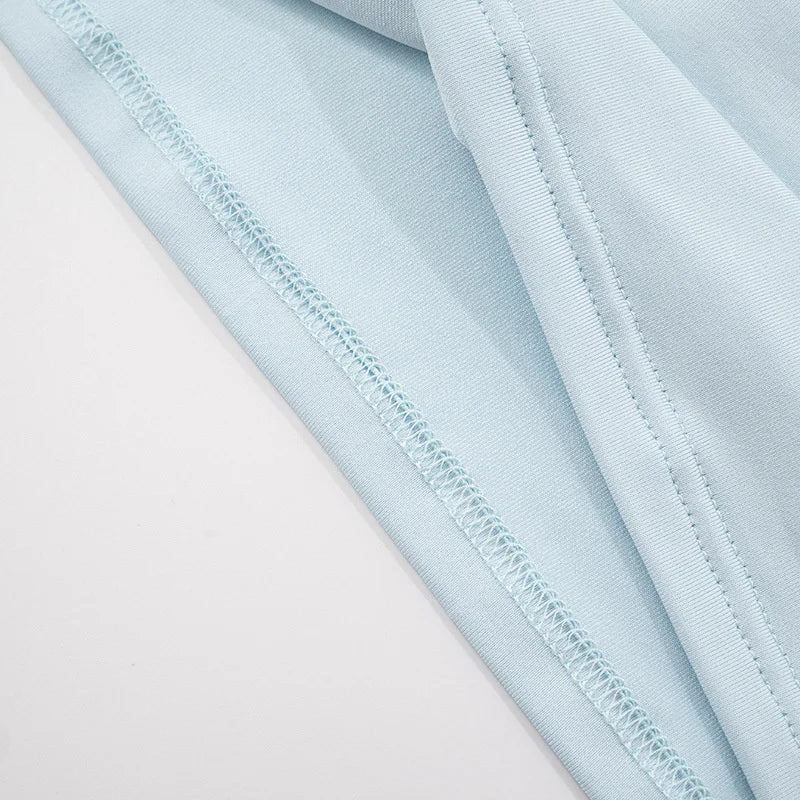 Mozision Metal Buckle Off-shoulder Sexy Mini Dress Women Robe Fashion Strapless Sleeveless Backless Bodycon Ruched Club Dress