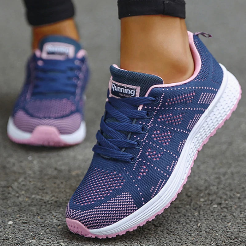 Woman Sneakers Shoes Fashion Lace Up Women's Sneakers Offers Solid Women's Sports Shoes Non-Slip Footwear Shoes For Women Wofashion.xyz