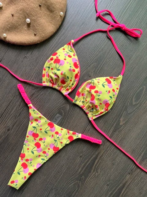 2024 sexy women bikini, brazilian triangle bikini, push-up swimsuit, beach bikini