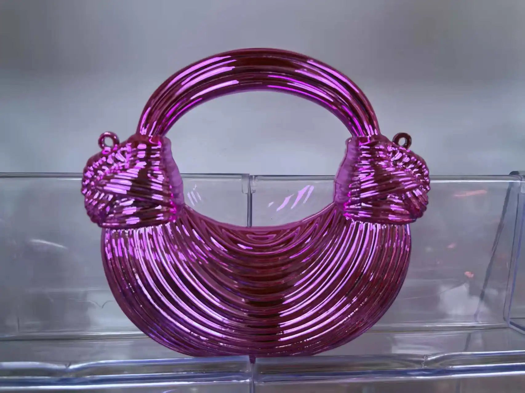 Mini Golden Evening Bag Purses and Handbags Luxury Designer Shoulder Bags Knot Noodle Party Wedding Acrylic Shiny Clutch Purse