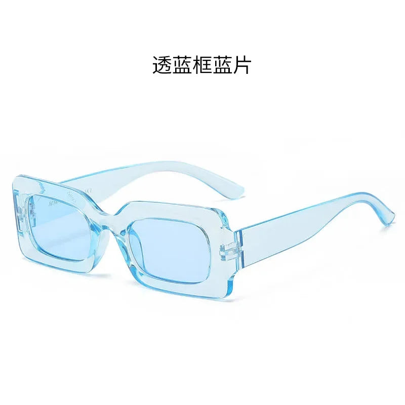 Sunglasses Woman 2025 Fashion Vintage Rectangle Frame Purple Pink Square Sun Glasses Man Lady Eyewear UV400 очки солнцезащитные