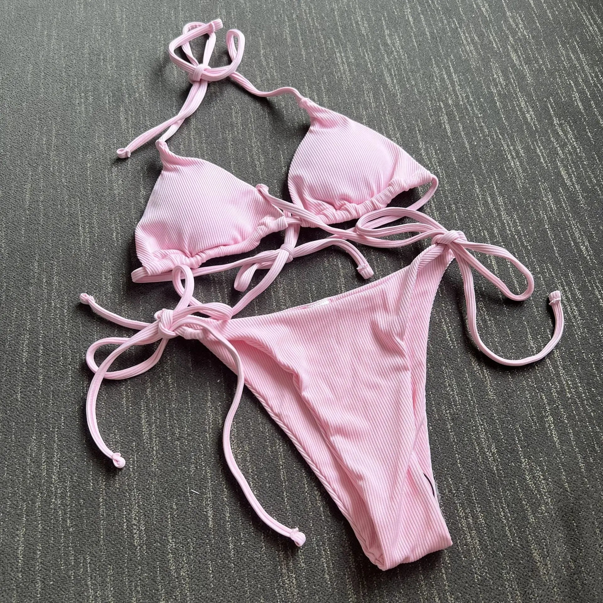 New Sexy Three-point Small Pit Split Swimsuit Bikini